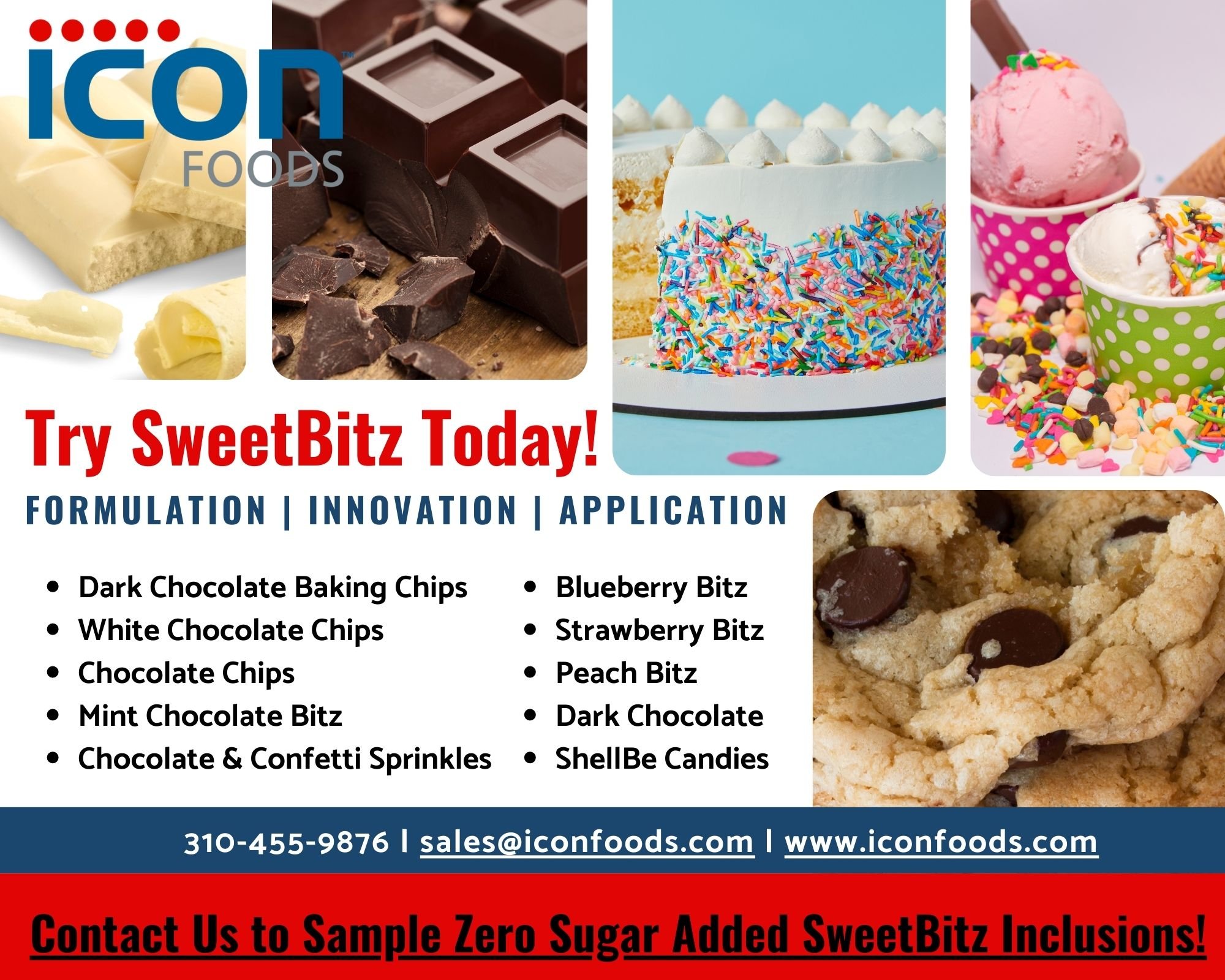 Icon Foods Zero Sugar Added SweetBitz Inclusions