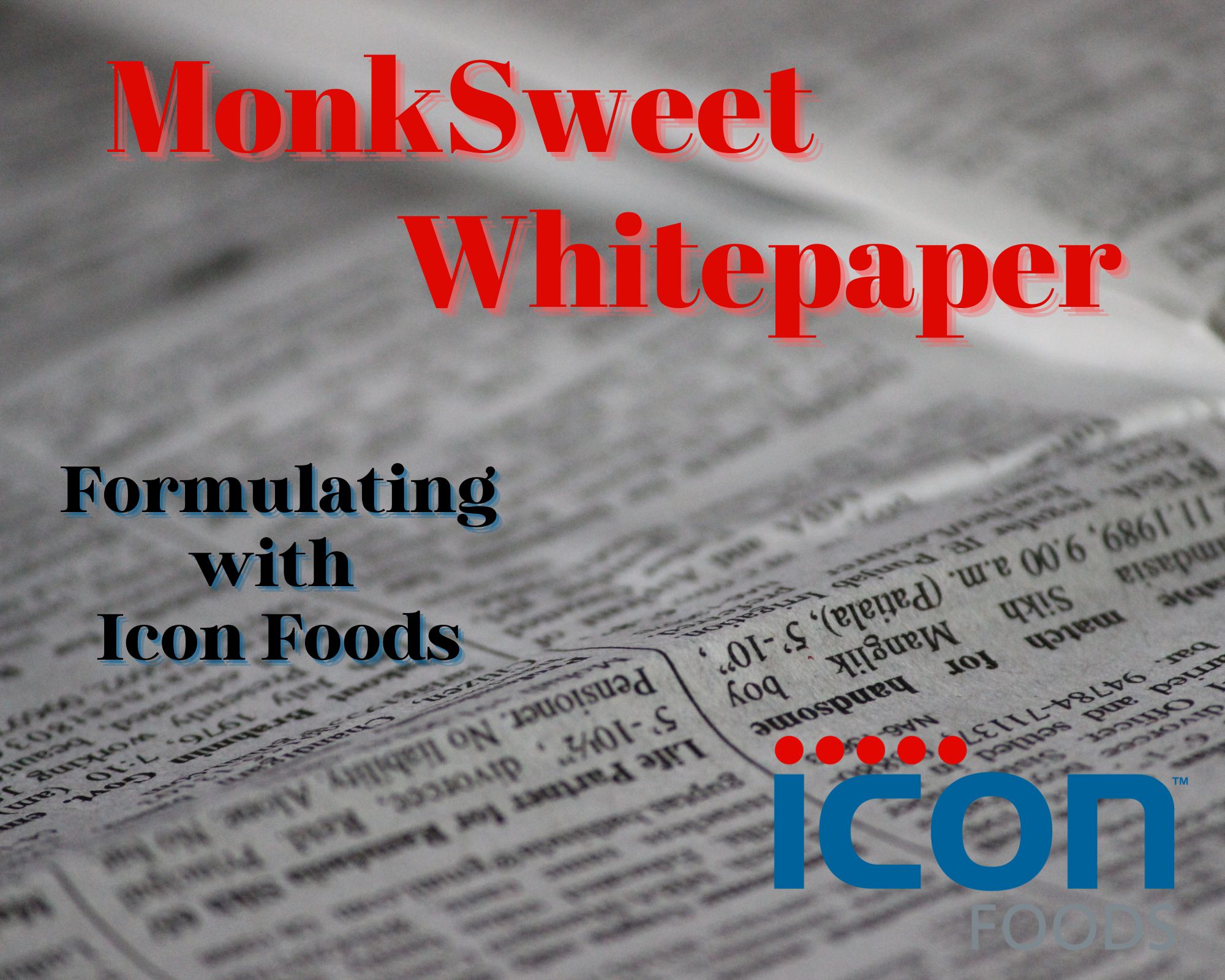 Icon Foods MonkSweet Whitepaper